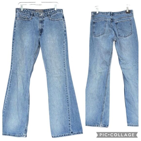 Levi’s Silvertab Jeans Women Size 11M Mid Rise Baggy Flare Straight Leg Y2K Vtg - Picture 1 of 8